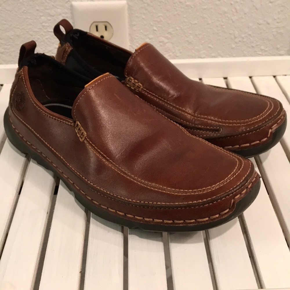 Timberland Brown Leather Loafers